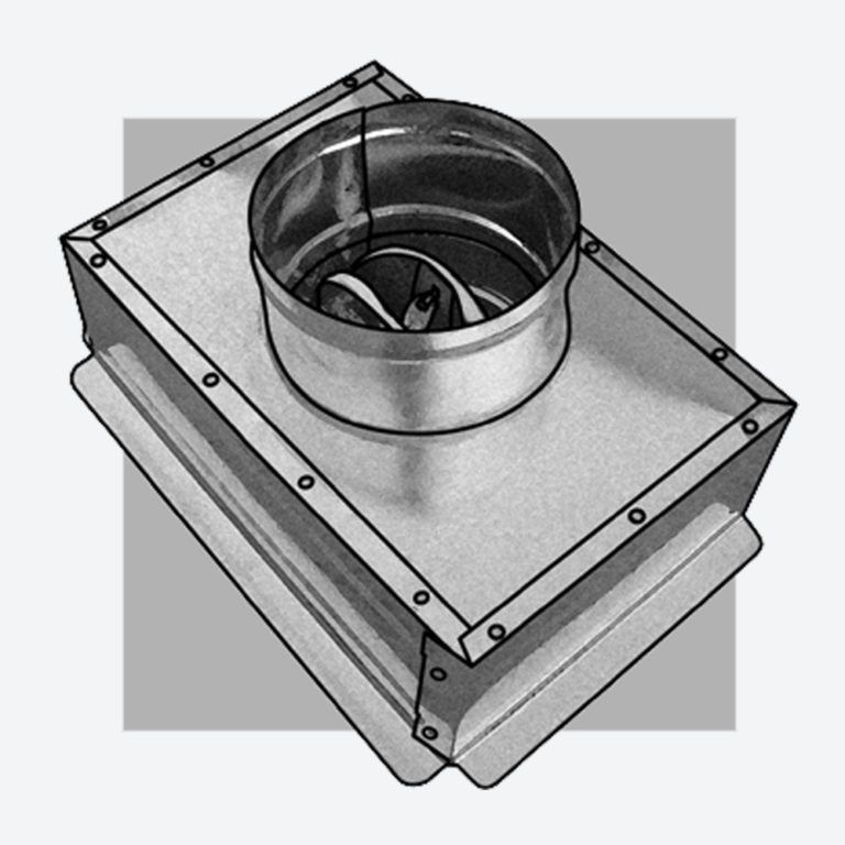 505RD Insulated Ceiling Radiation Damper Box Royal Metal Products